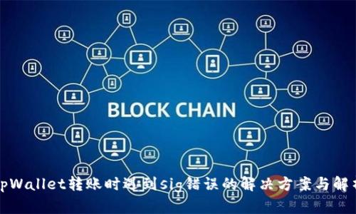 tpWallet转账时遇到sig错误的解决方案与解析
