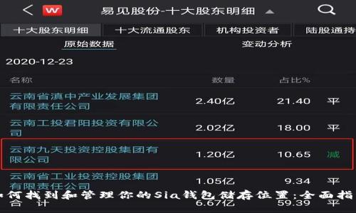 如何找到和管理你的Sia钱包储存位置:全面指南
